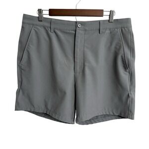 FootJoy shorts men's 36x5 gray active performance golf outdoor casual flat front